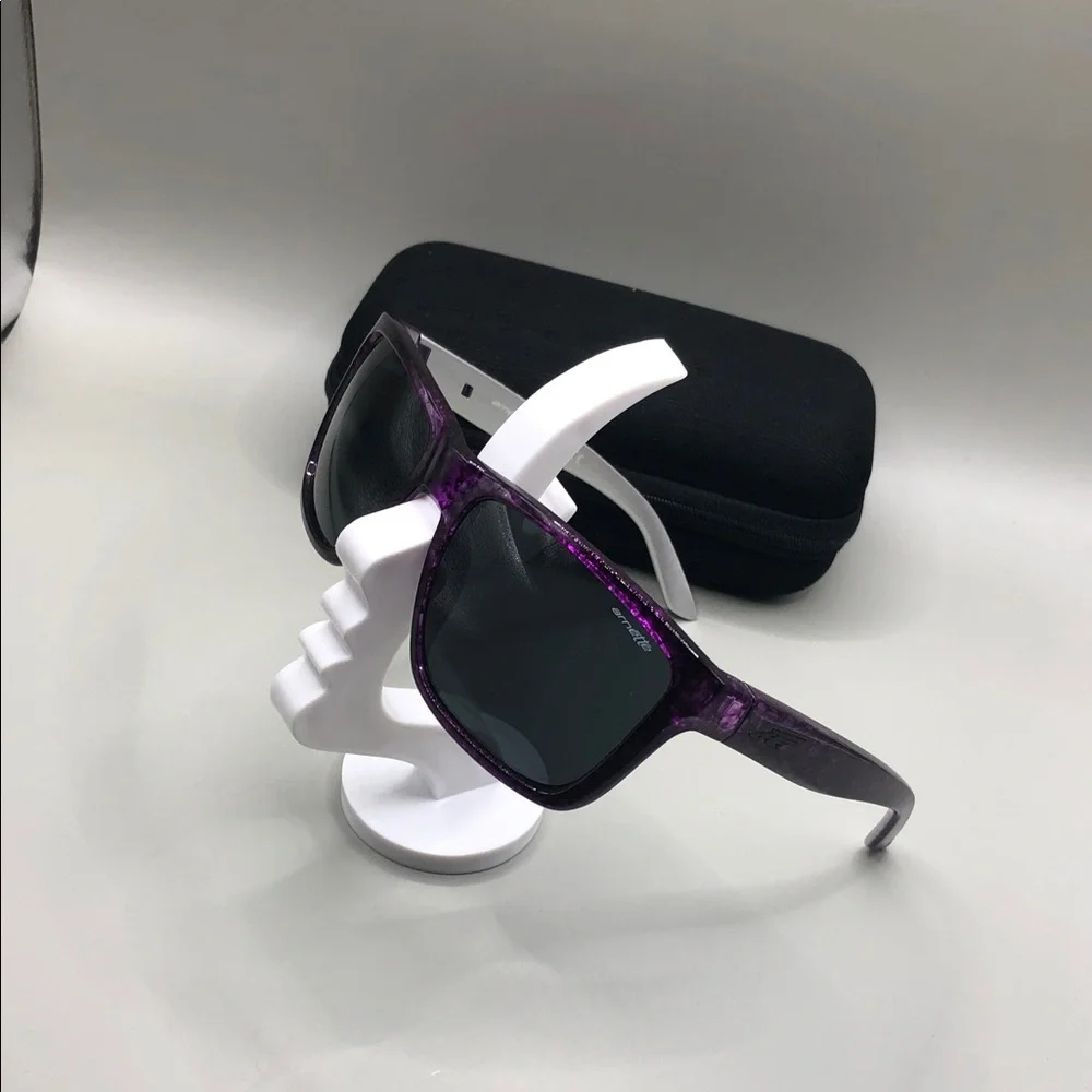 Arnette Witch Doctor Square Sunglasses UNISEX Purple w Case Italy